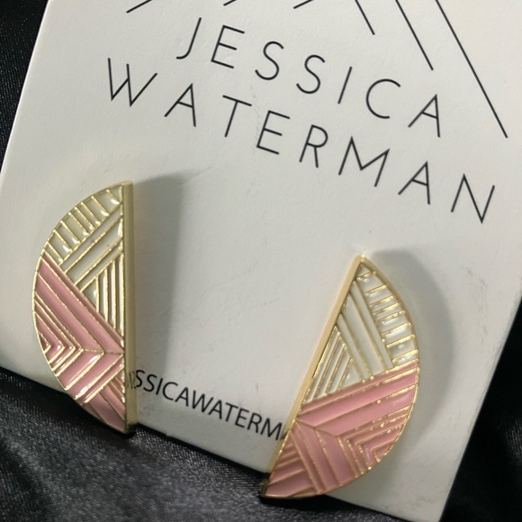 Jessica Waterman Semicircle Trimscape Earrings Canadian Designer Jewelry - Picture 2 of 6